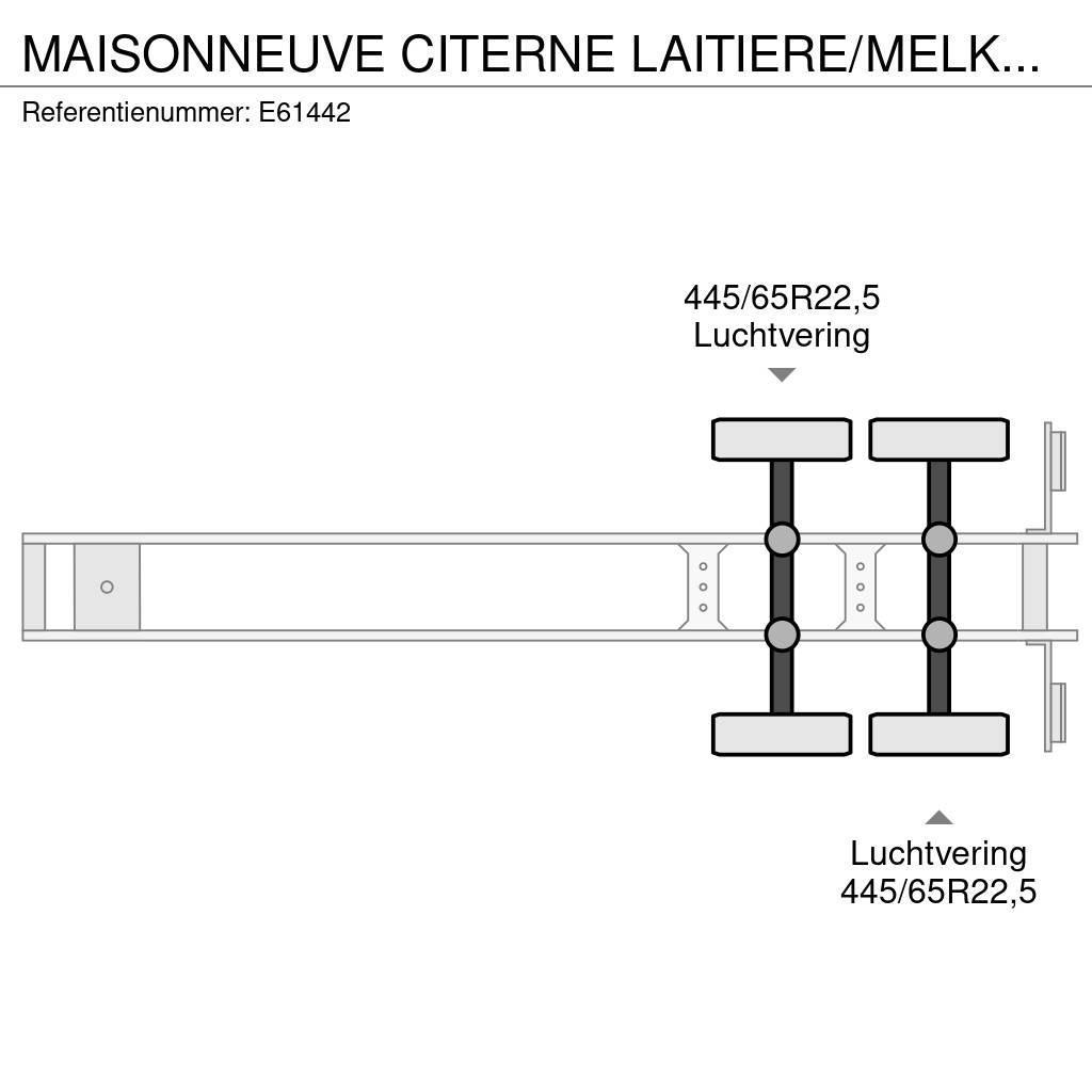 Maisonneuve CITERNE LAITIERE/MELK/MILK 26000L Tanker yari çekiciler