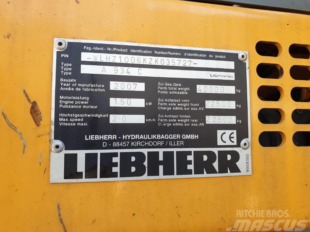Liebherr A934C Litronic Atık taşıma araçları