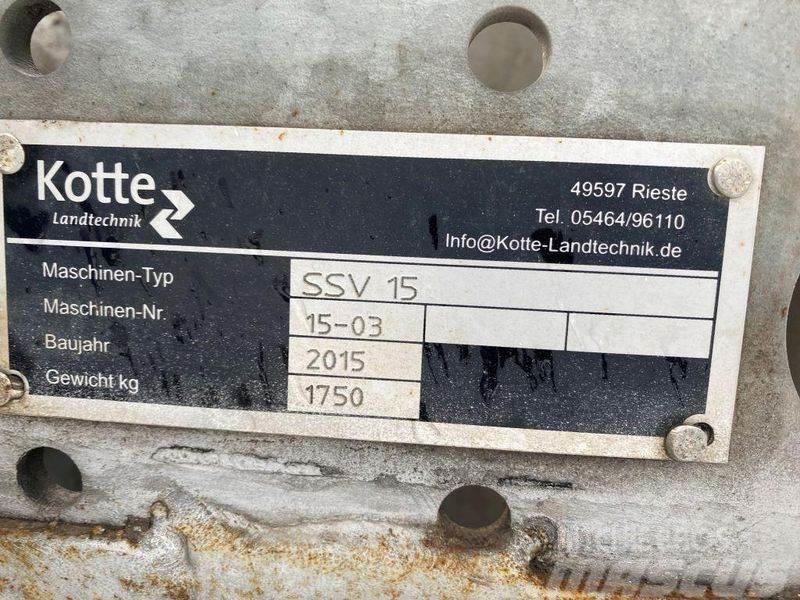 Kotte SSV 15 Schleppschuhverteiler Gübre dagitma tankerleri