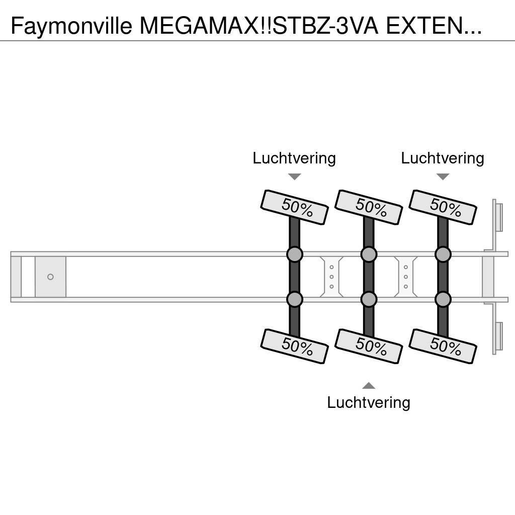 Faymonville MEGAMAX!!STBZ-3VA EXTENDABLE! REMOVABLE NECK!3x St Low loader yari çekiciler