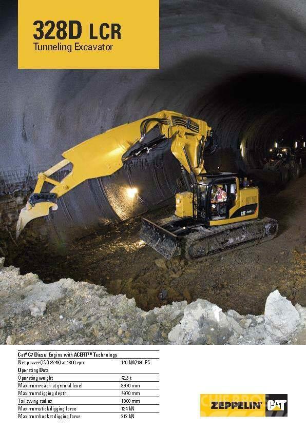 CAT 325 C CR tunnel excavator Paletli ekskavatörler