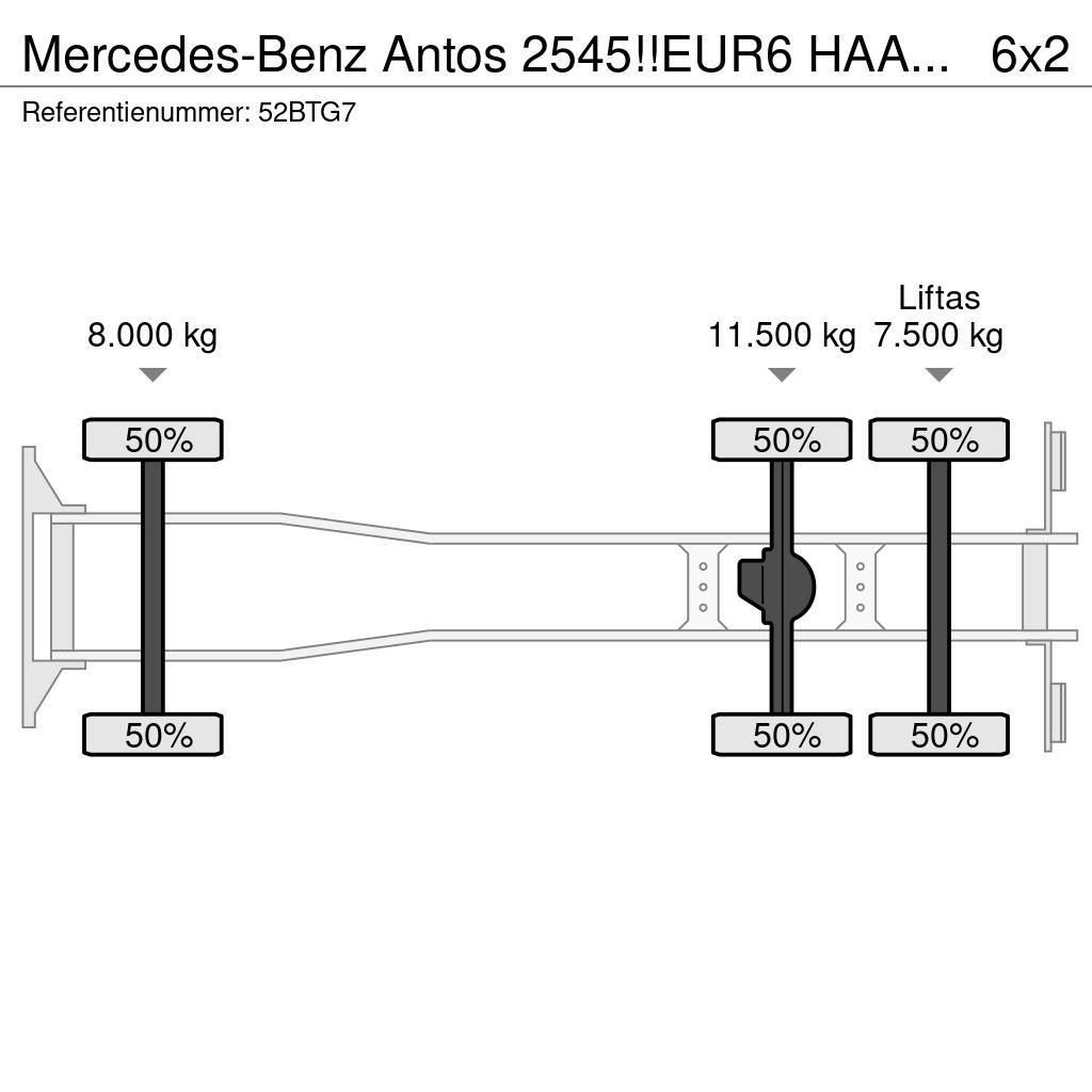 Mercedes-Benz Antos 2545!!EUR6 HAAK/ABROLLKIPPER!!KNICKARM!! Vinçli kamyonlar