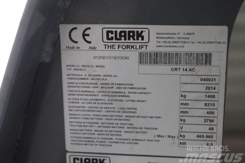 Clark CRT14AC Reach truck - depo içi istif araçları