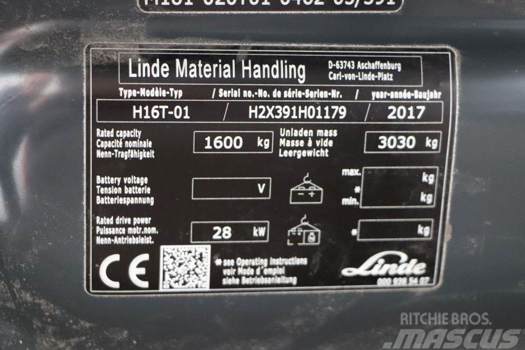 Linde H16T-01 LPG'li forkliftler