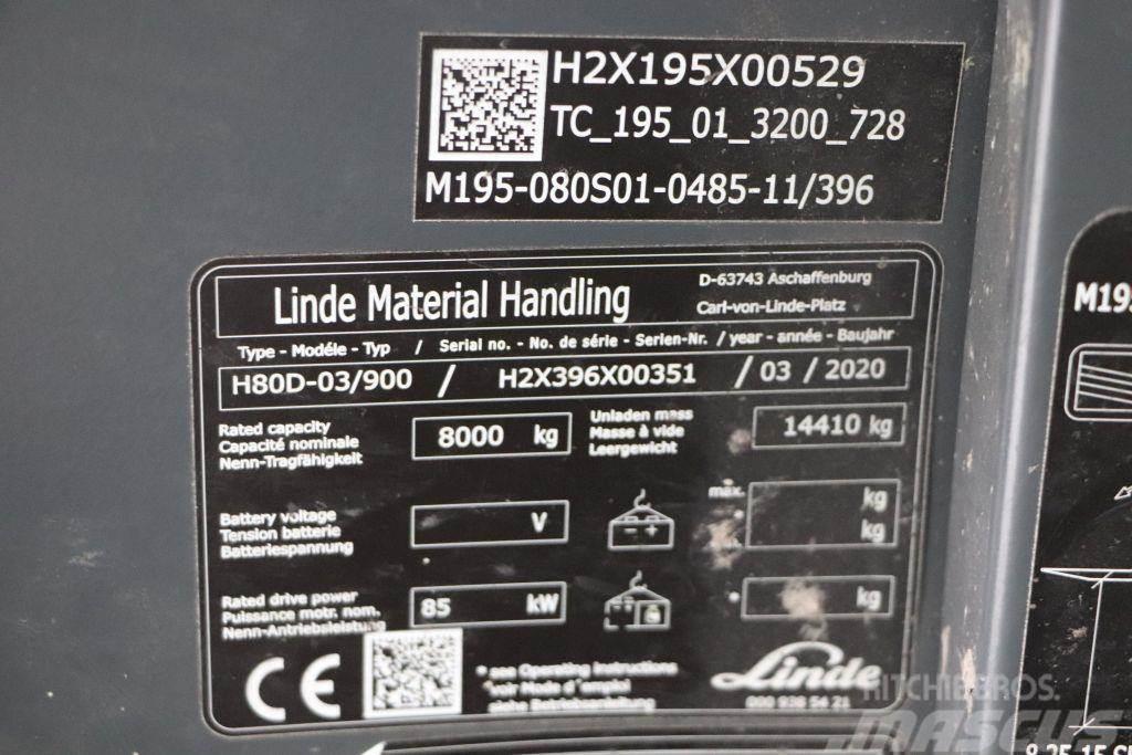 Linde H80D-03/900 Dizel forkliftler
