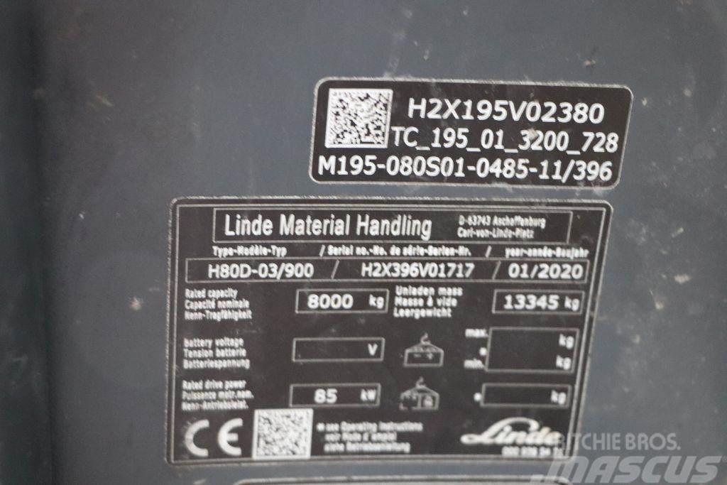 Linde H80D-03/900 Dizel forkliftler