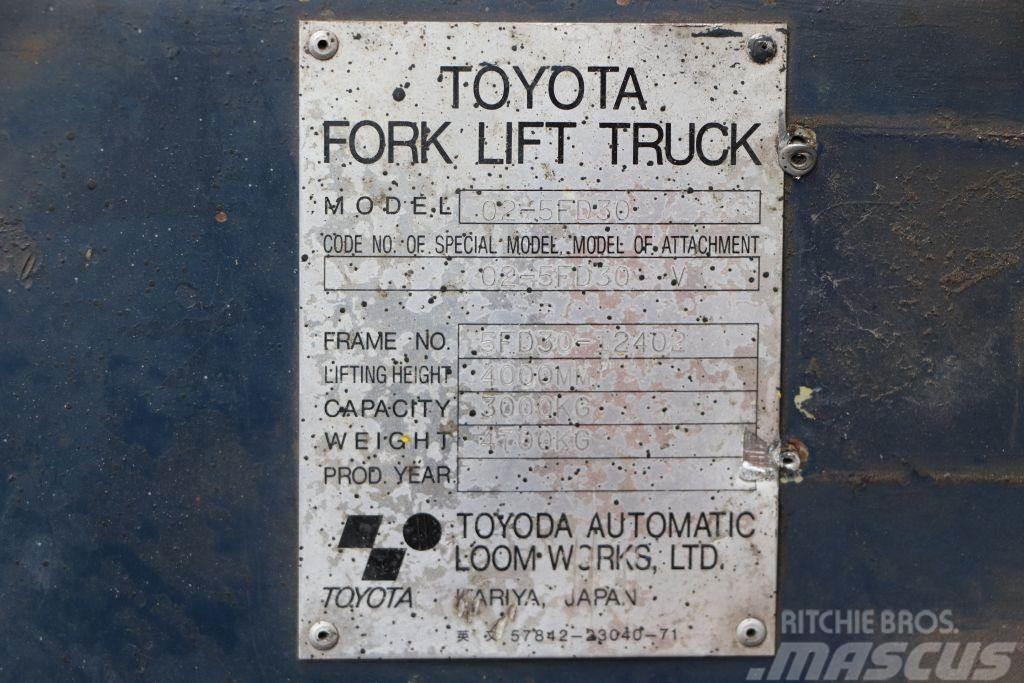 Toyota 02-5FD30 Dizel forkliftler