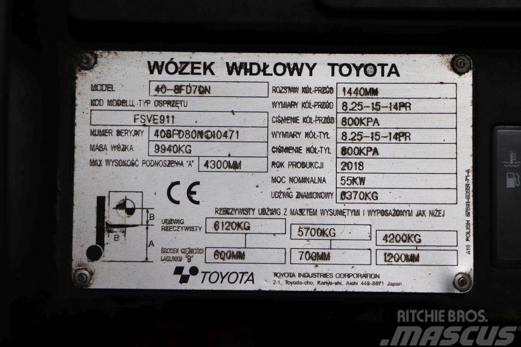 Toyota 40-8FD70N Dizel forkliftler