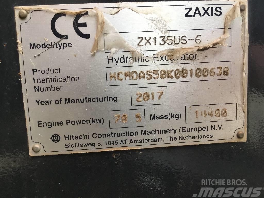 Hitachi ZX135US-6-BL Paletli ekskavatörler