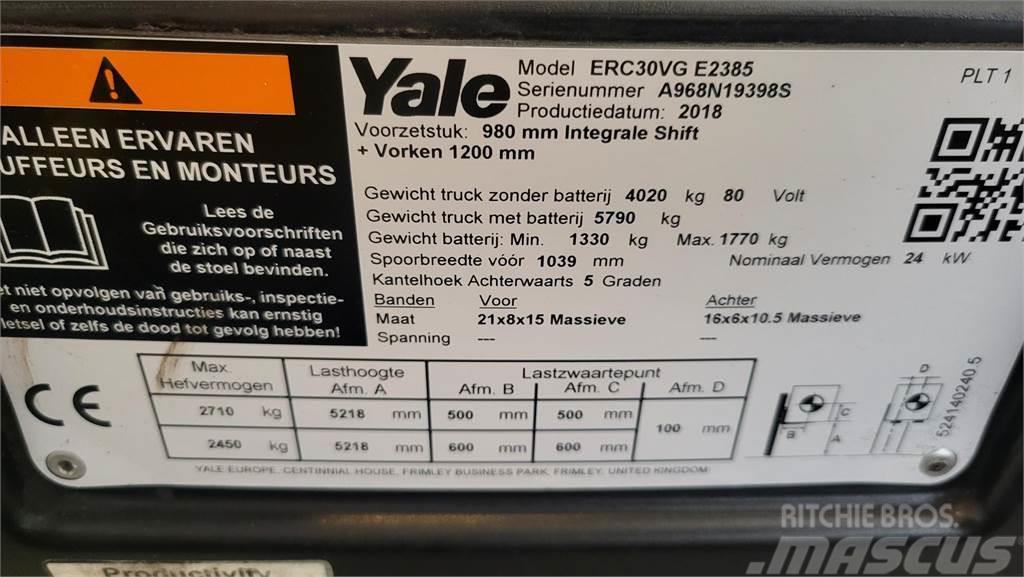 Yale electro 2018 ERC30VG Elektrikli forkliftler