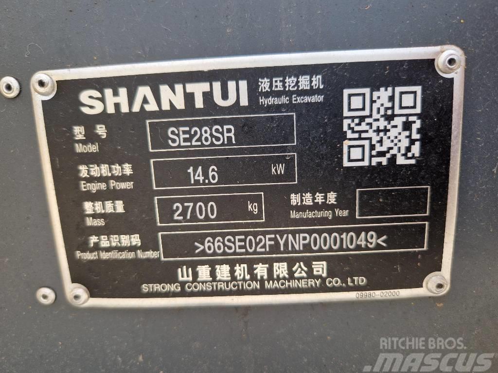 Shantui SE28SR Lastik tekerli ekskavatörler