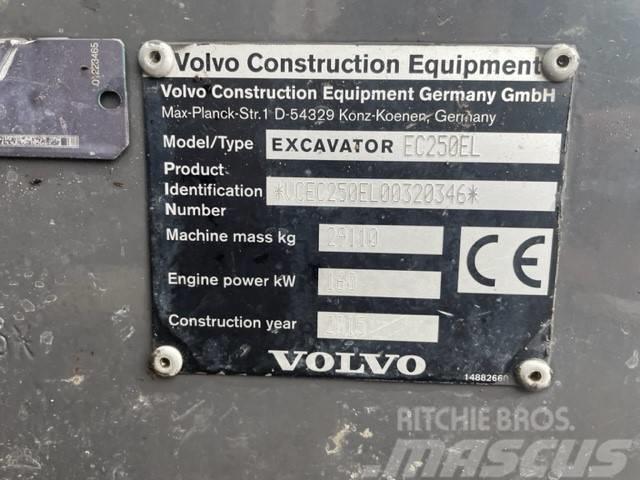 Volvo EC 250 EL Paletli ekskavatörler