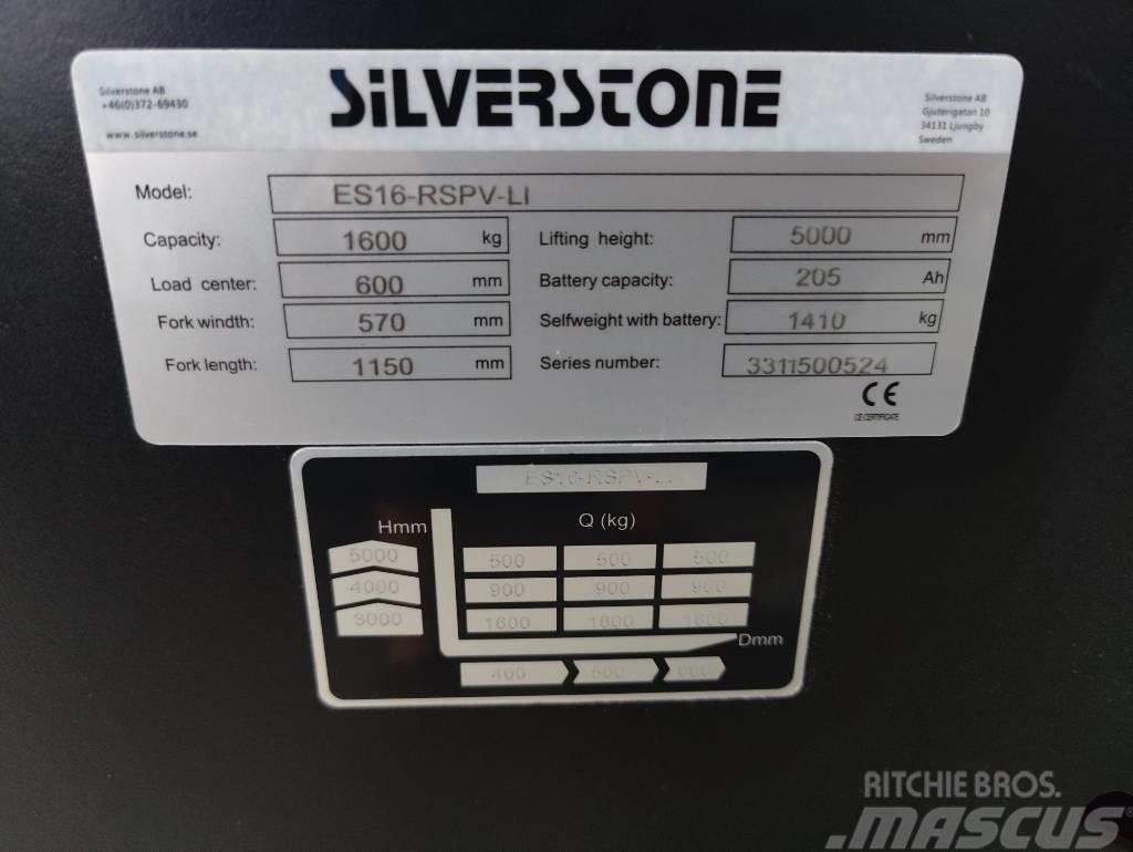Silverstone ES16-RSPVLI-5000 LI-ION AKULLA, TARJOUS! Akülü depo ekipmanları