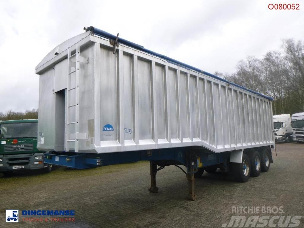 United TRAILERS Tipper trailer alu 52 m3 + tarpaulin Damperli çekiciler