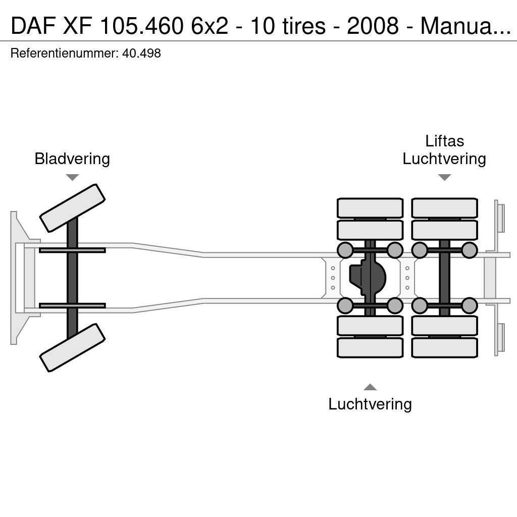 DAF XF 105.460 6x2 - 10 tires - 2008 - Manual ZF - Ret Çekiciler