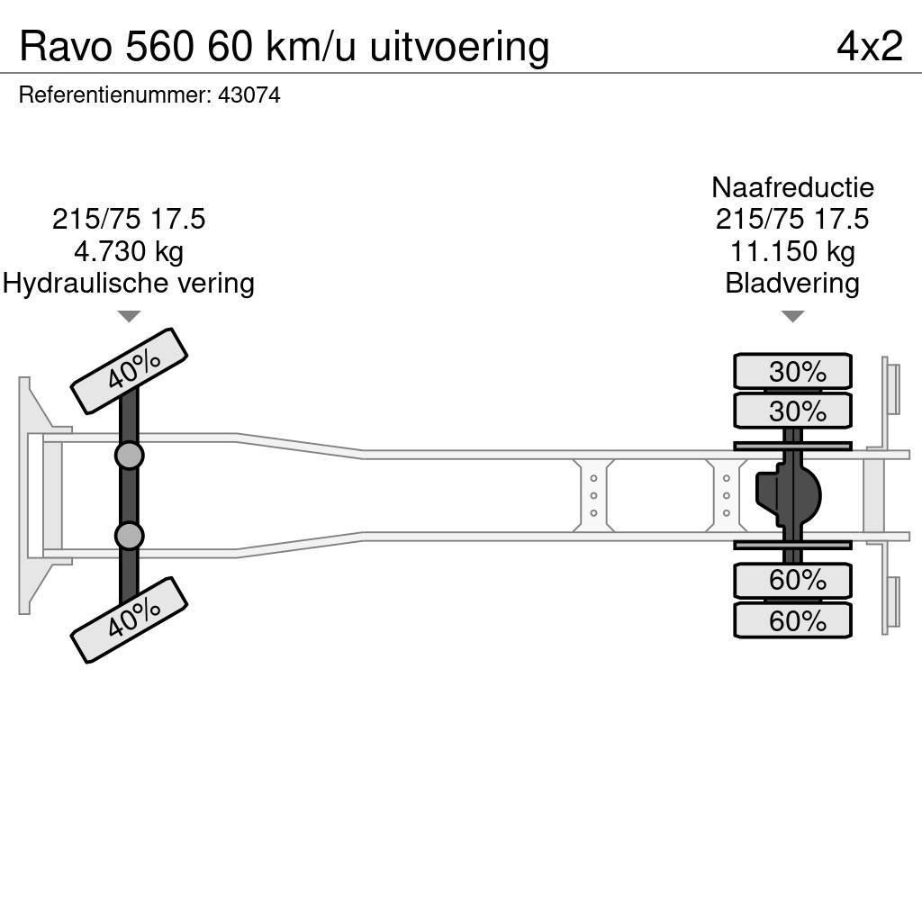 Ravo 560 60 km/u uitvoering Süpürme kamyonları
