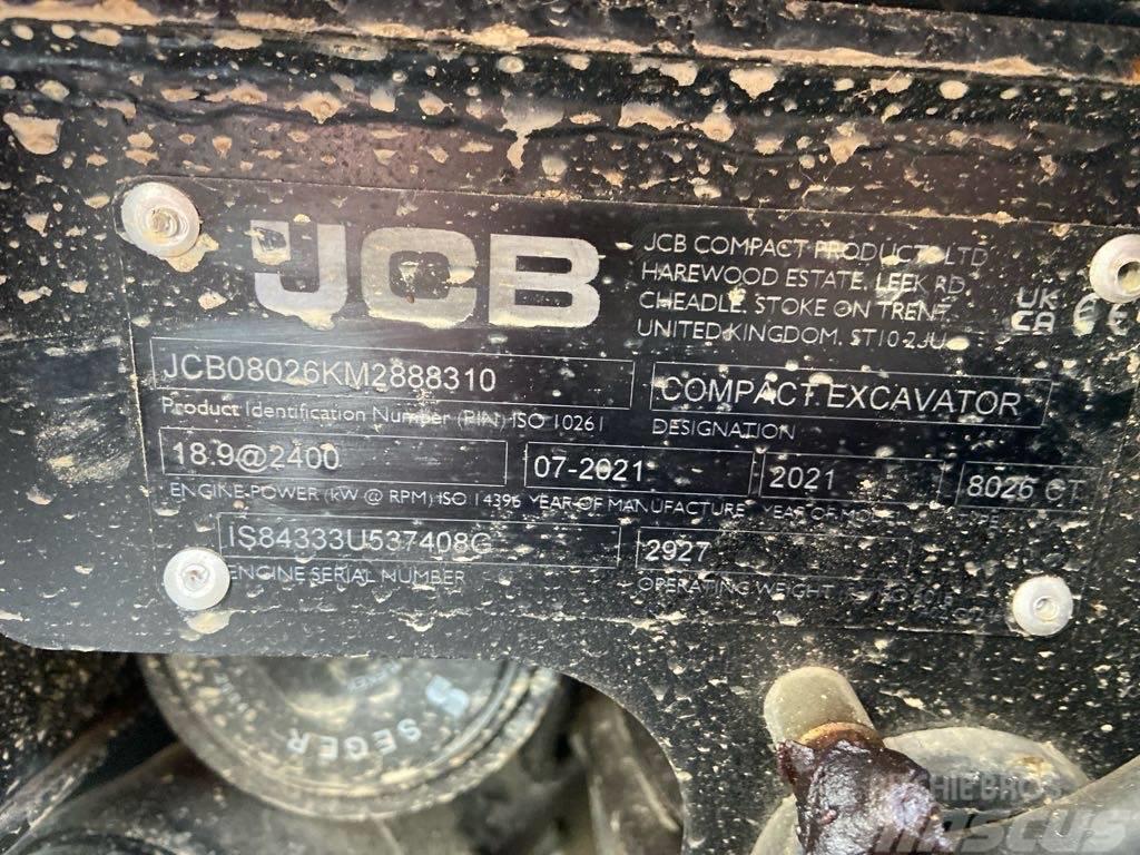 JCB 8026CTS Paletli ekskavatörler