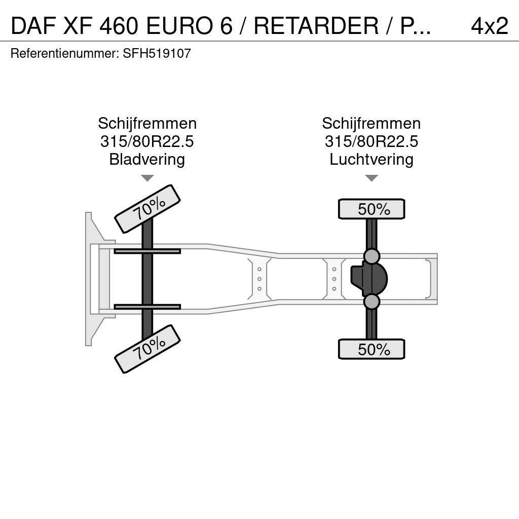 DAF XF 460 EURO 6 / RETARDER / PTO / AIRCO Çekiciler