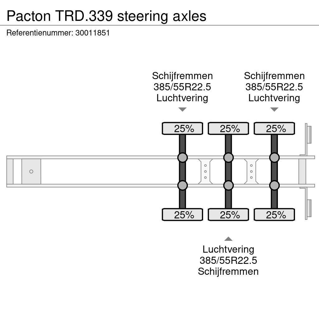 Pacton TRD.339 steering axles Perdeli yari çekiciler
