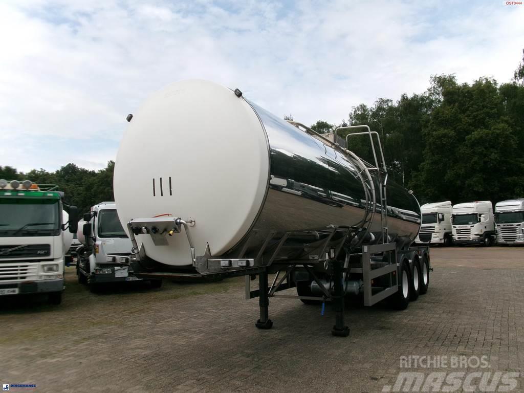 Crossland Food tank inox 30 m3 / 1 comp Tanker yari çekiciler