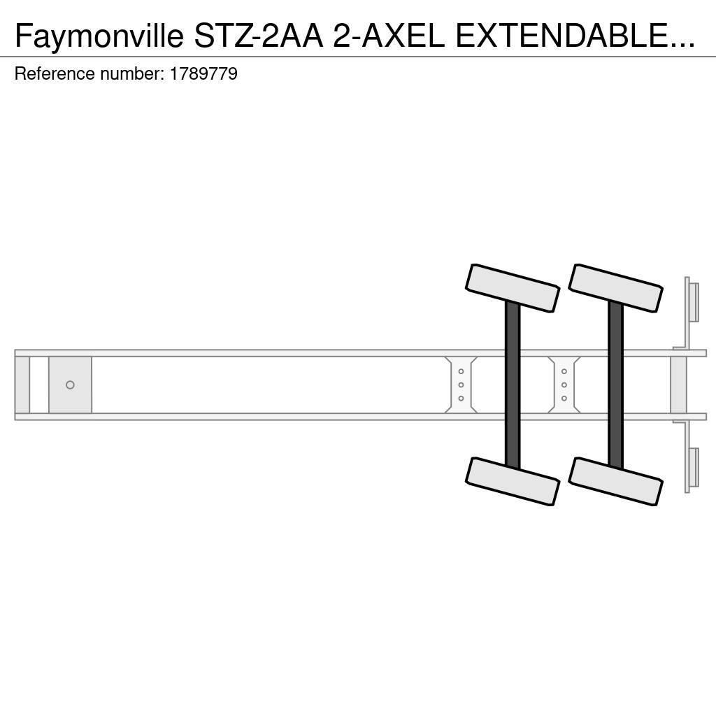 Faymonville STZ-2AA 2-AXEL EXTENDABLE SEMI DIEPLADER/TIEFLADER Low loader yari çekiciler