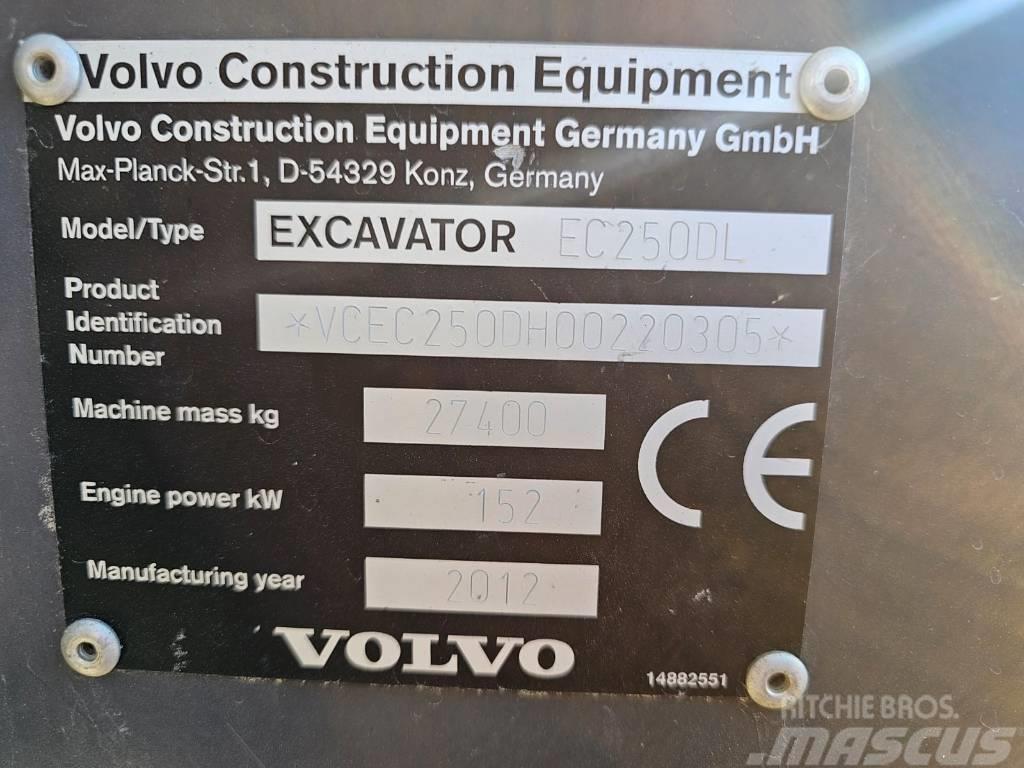 Volvo EC250DL Paletli ekskavatörler