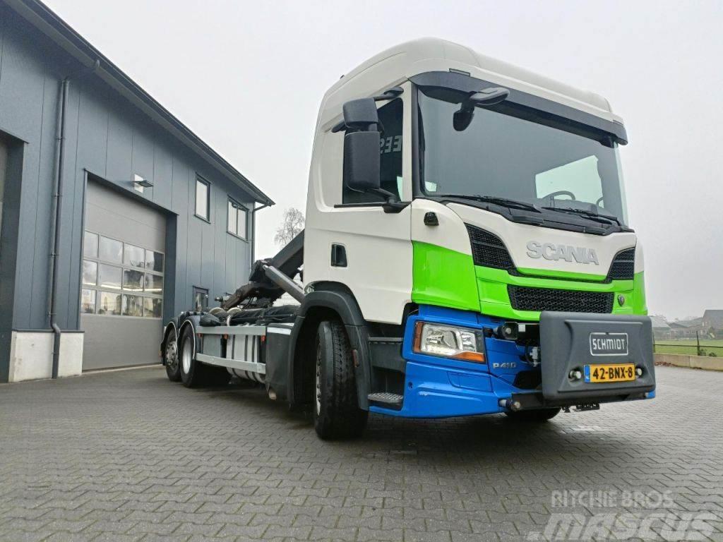 Scania P410 2019 - 6X2 LIFTAS GESTUURD - VDL 21T - VOLLED Vinçli kamyonlar