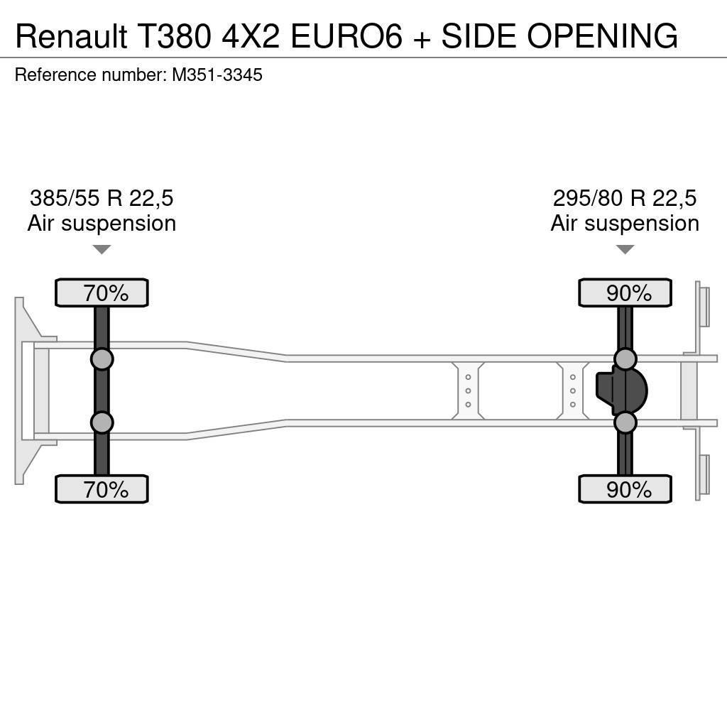 Renault T380 4X2 EURO6 + SIDE OPENING Kapali kasa kamyonlar