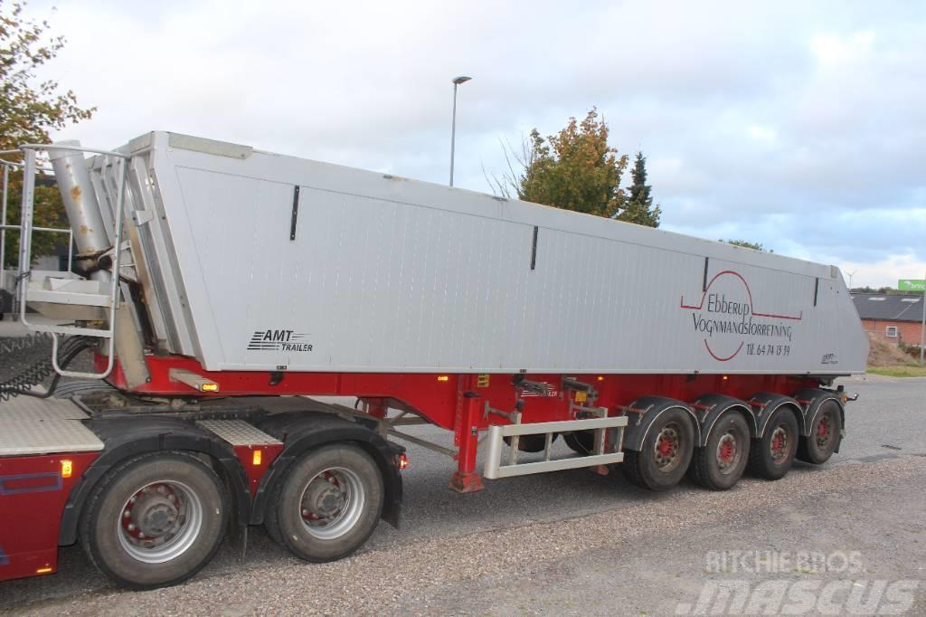 AMT TG400 4 akslet 36 m3 tip trailer med plast. Damperli çekiciler