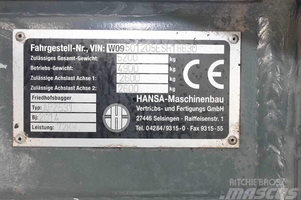 Hansa APZ 531 Lastik tekerli ekskavatörler