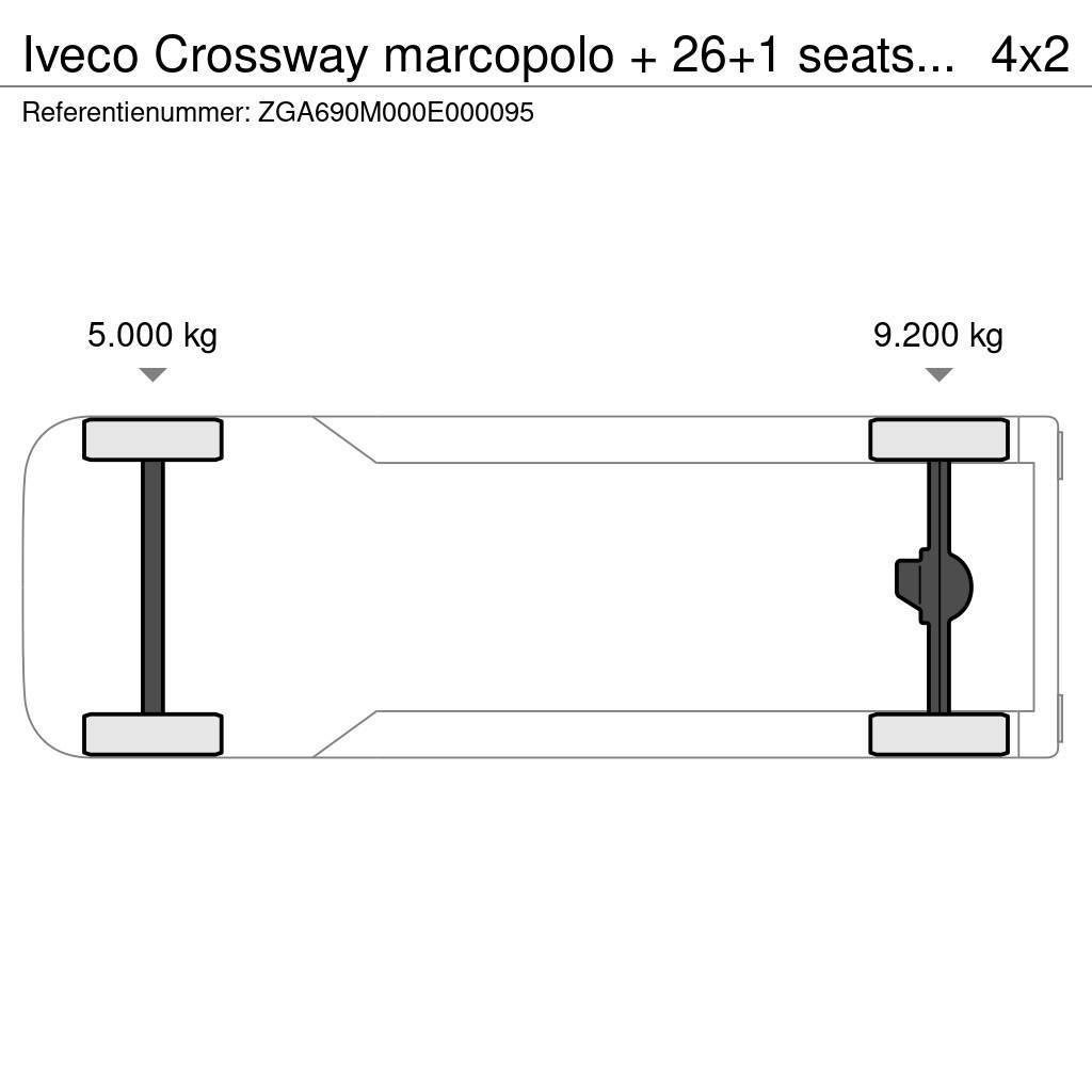 Iveco Crossway marcopolo + 26+1 seats TUV 10-24! FULL OP Yolcu otobüsleri