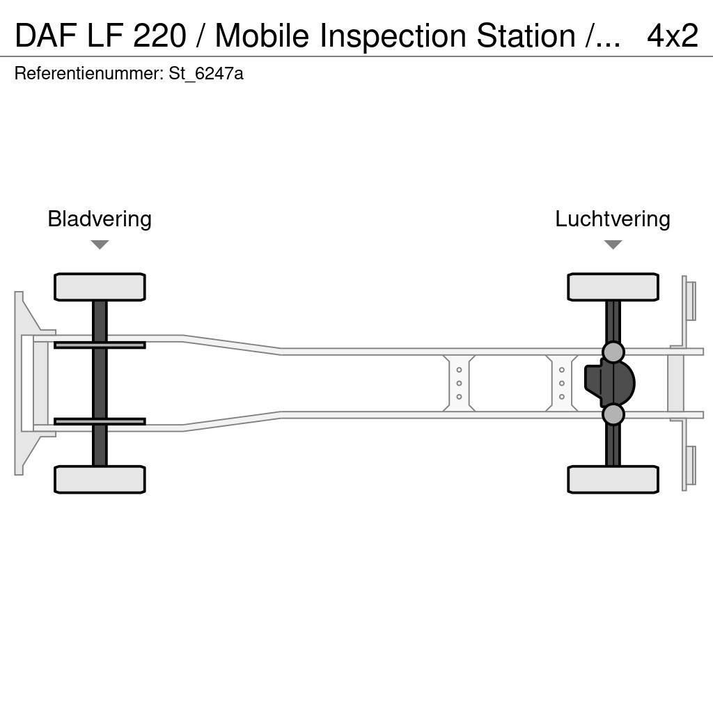 DAF LF 220 / Mobile Inspection Station / APK / TUV / M Flatbed kamyonlar