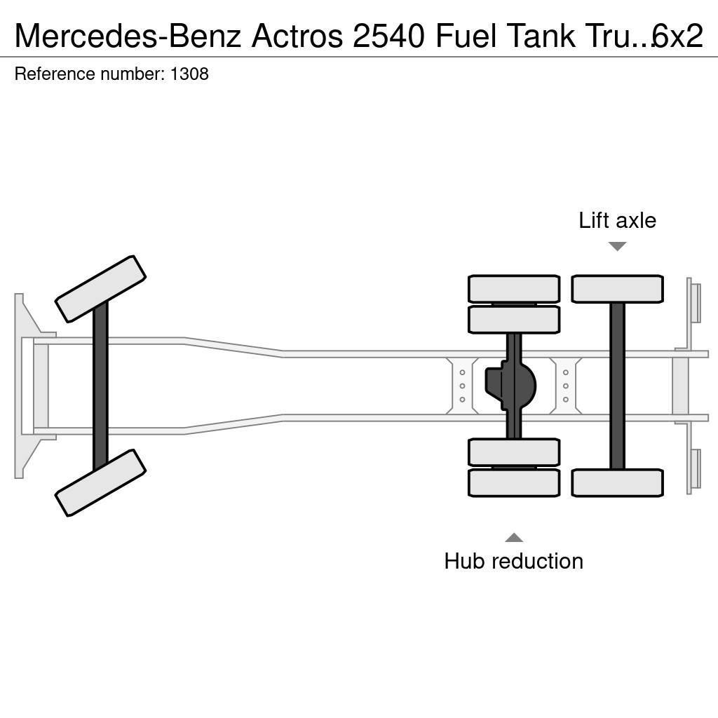 Mercedes-Benz Actros 2540 Fuel Tank Truck 20.700 Liters 6x2 V6 E Tankerli kamyonlar