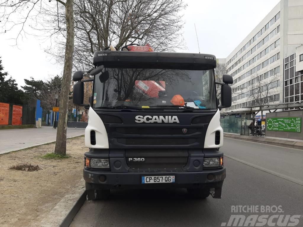 Camion porteur Scania P360 35TM Euro 5 Araç üzeri vinçler