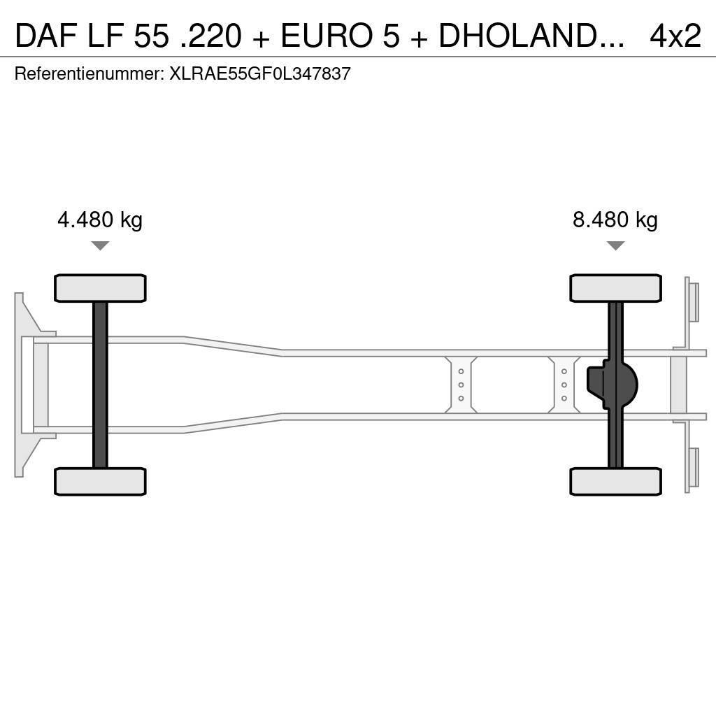 DAF LF 55 .220 + EURO 5 + DHOLANDIA LIFT 12T Çekiciler