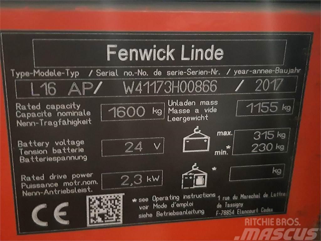 Fenwick L16AP Yaya kumandali istif makinasi