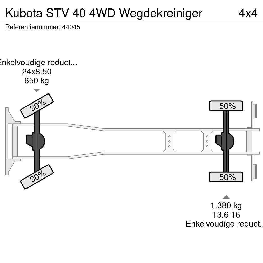 Kubota STV 40 4WD Wegdekreiniger Süpürme kamyonları