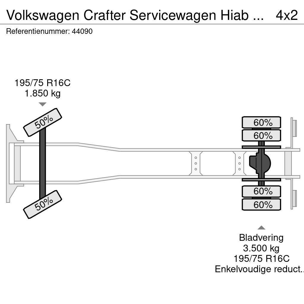 Volkswagen Crafter Servicewagen Hiab 1,3 Tonmeter laadkraan J Yol-Arazi Tipi Vinçler (AT)