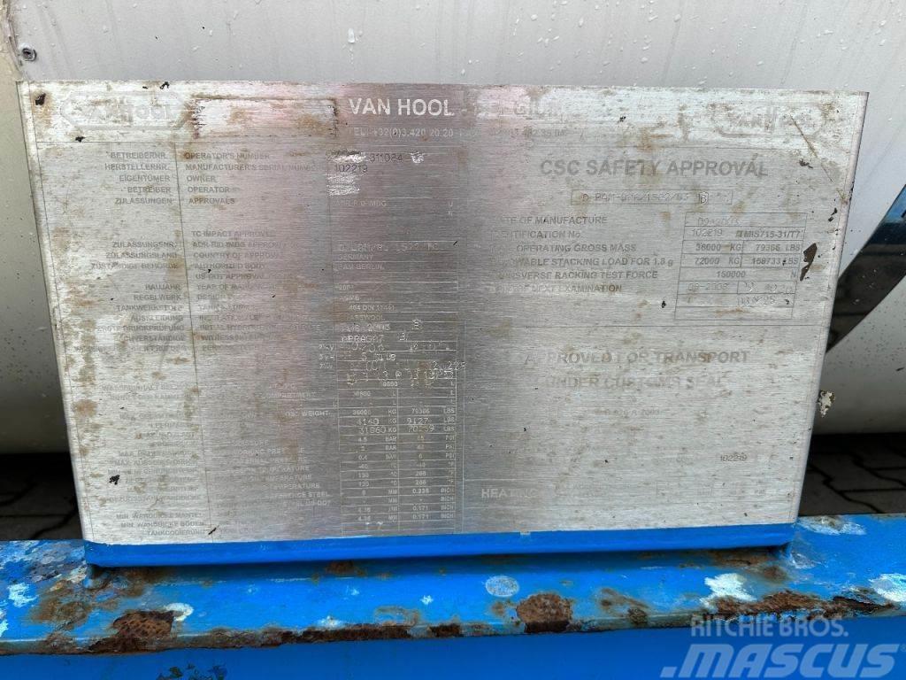 Van Hool 20FT SWAPBODY 30.800L, UN PORTABLE, T7, 5Y ADR- + Tank konteynerler