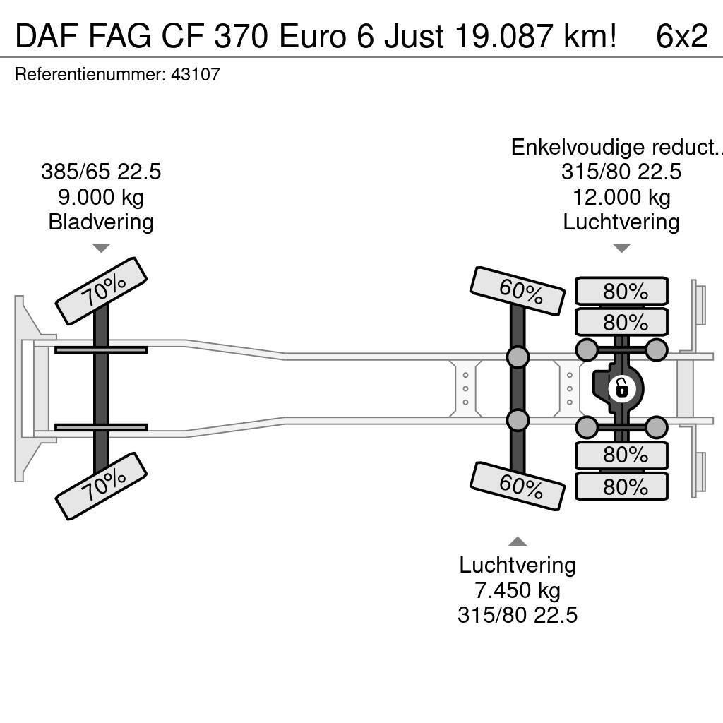 DAF FAG CF 370 Euro 6 Just 19.087 km! Damperli kamyonlar