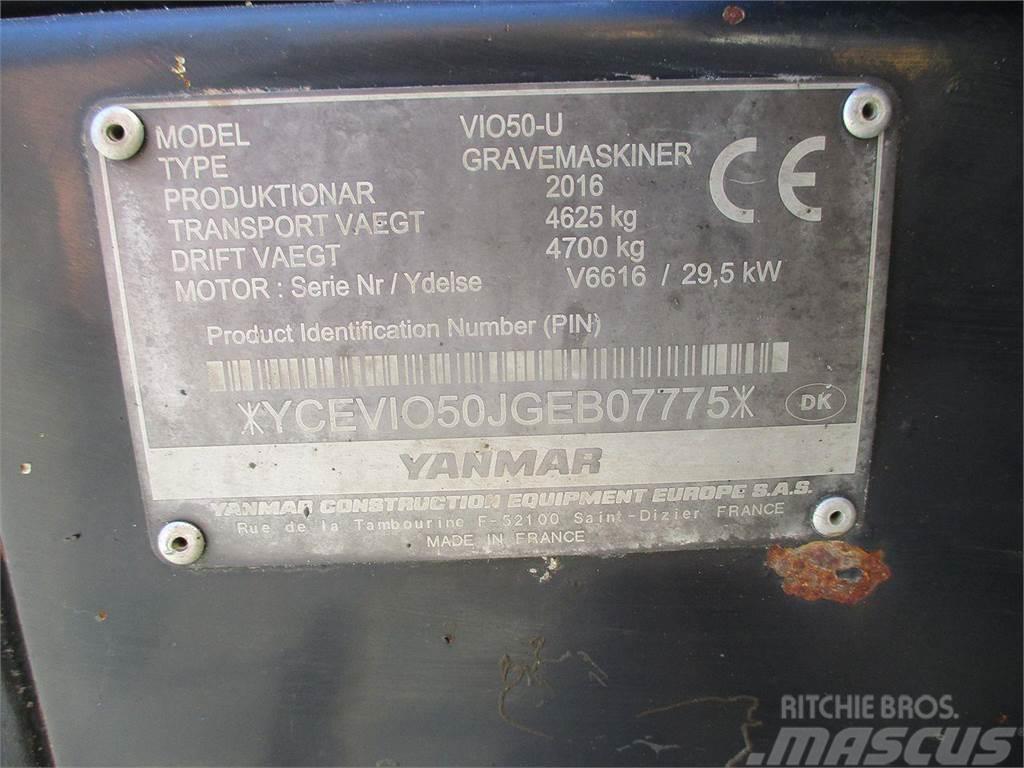 Yanmar VIO50U Lastik tekerli ekskavatörler