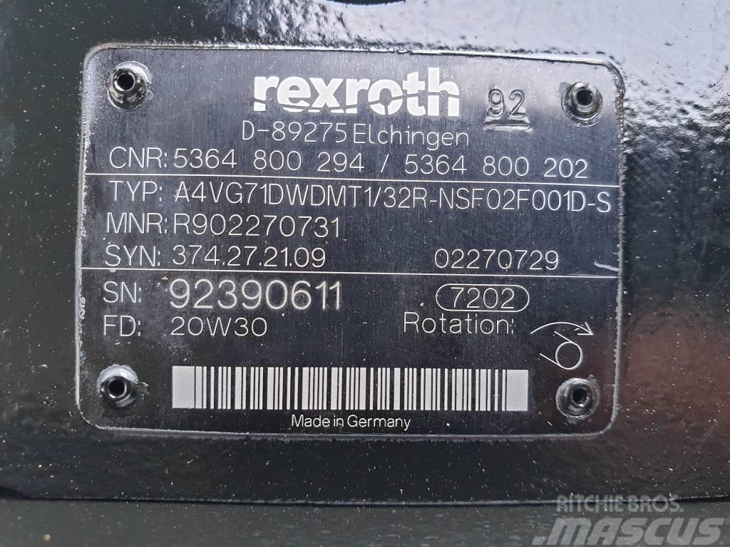 Rexroth Fuchs MHL360E Variable displ. pump 5364800202 Hidrolik