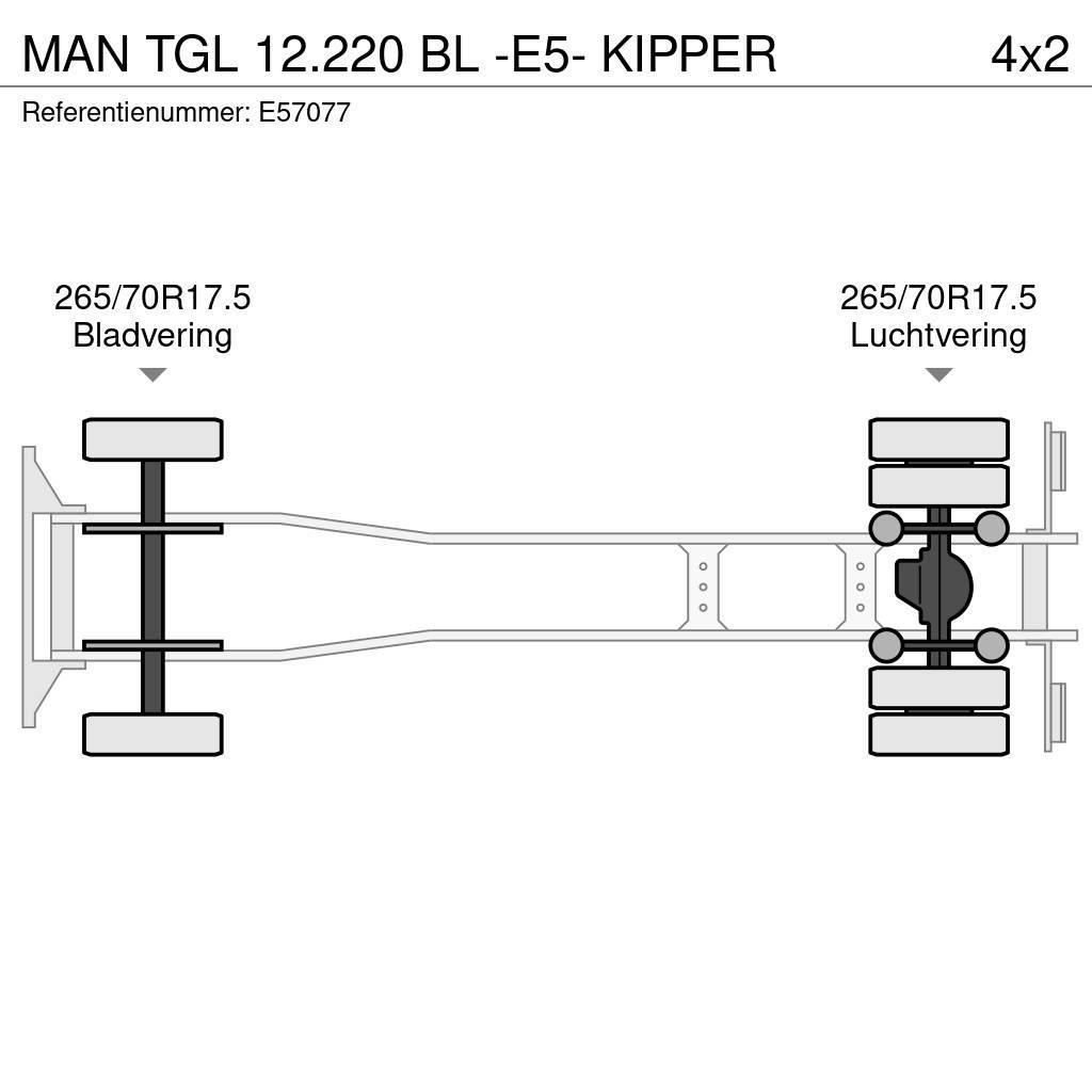 MAN TGL 12.220 BL -E5- KIPPER Damperli kamyonlar