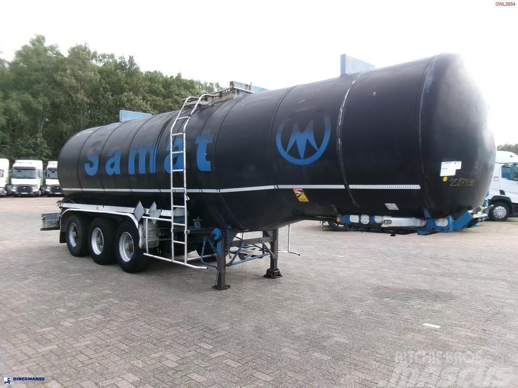 Fruehauf Bitumen tank inox 31 m3 / 1 comp + mixer & engine Tanker yari çekiciler