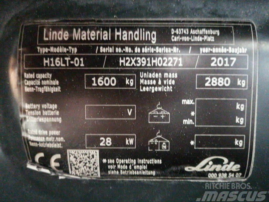 Linde H16LT-01 LPG'li forkliftler