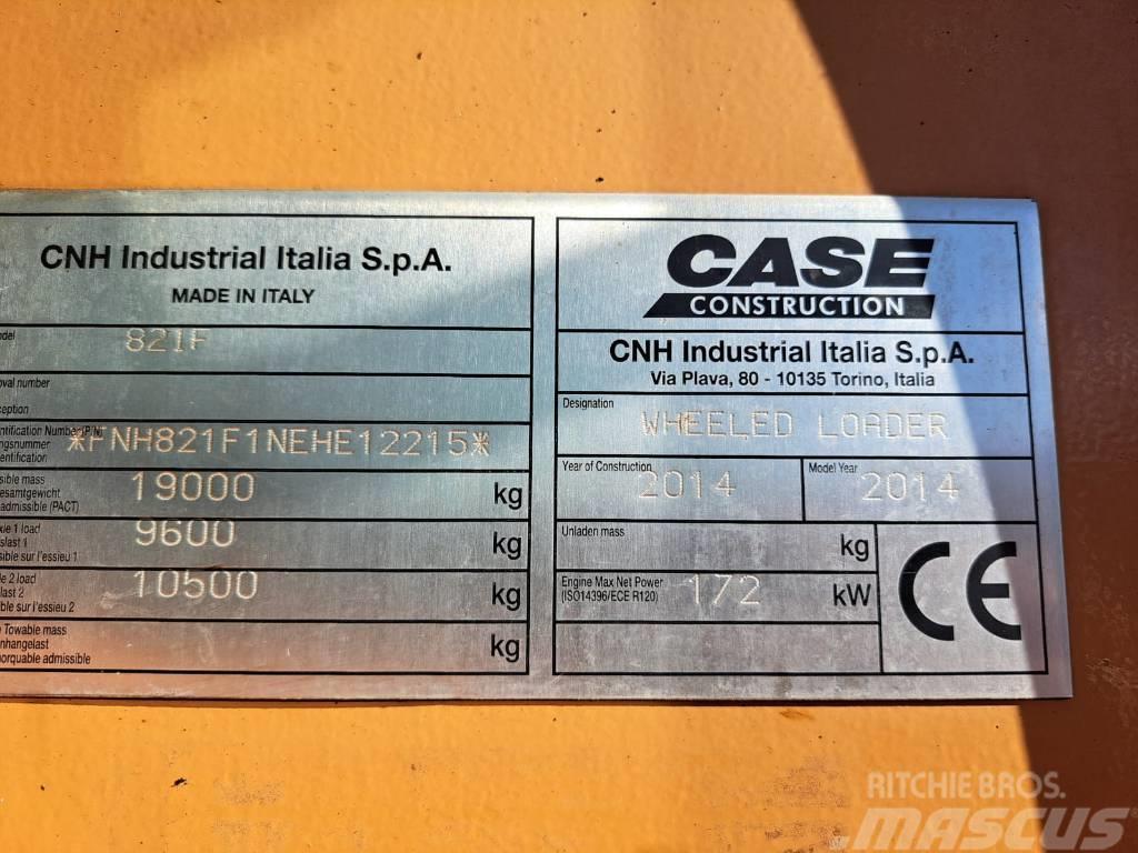 CASE 821 F Tekerlekli yükleyiciler