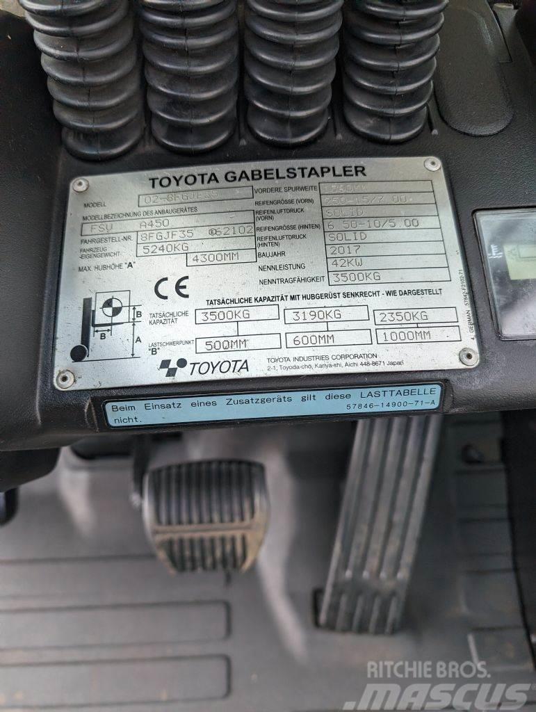 Toyota 8FGJF35 // Triplex // containerfähig LPG'li forkliftler