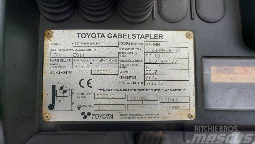 Toyota 8FGKF20 // SS // 1.404 Std. LPG'li forkliftler