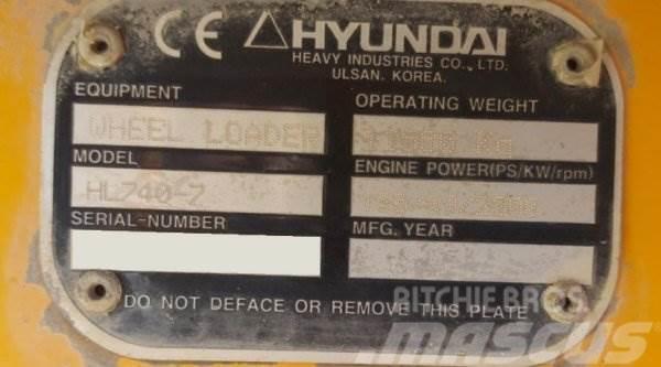 Hyundai HL 740-7 Tekerlekli yükleyiciler