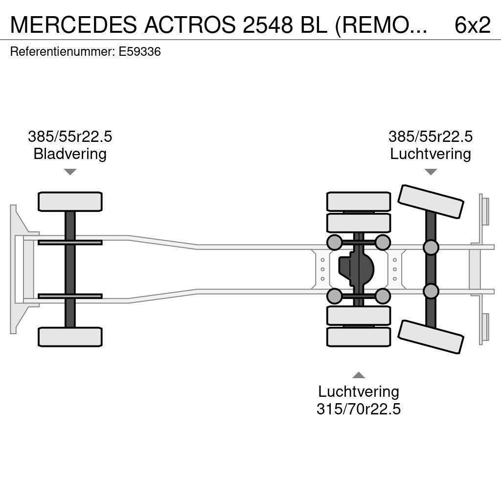 Mercedes-Benz ACTROS 2548 BL (REMORQUE:+6.000€) Kayar tenteli kamyonlar